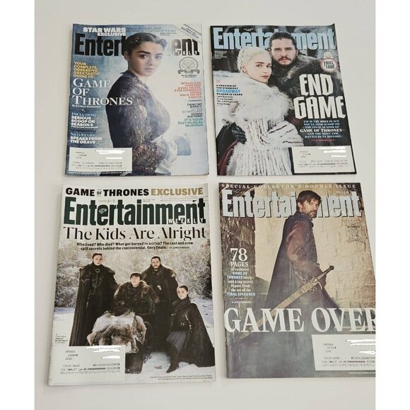 4 Game of Thrones Entertainment Weekly Magazine Lot 2015 2018 2019 Over 7/16 - Picture 1 of 5